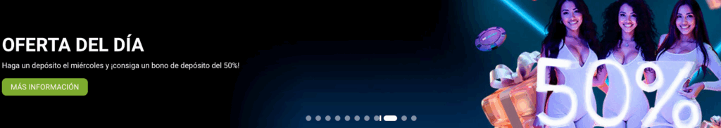 Bono del 50% en la oferta del día de 1xCasino Argentina con promoción de depósito